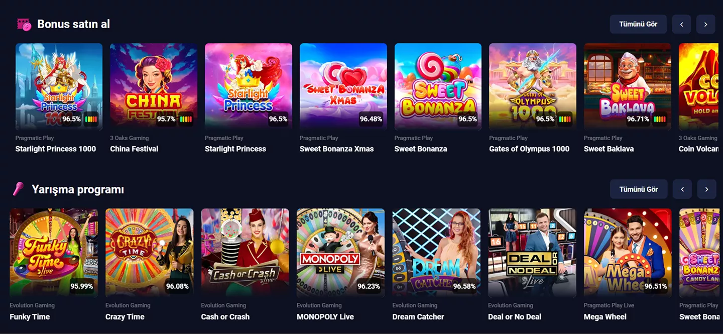 Jackpot kazandıran slot oyunu ekran görüntüsü