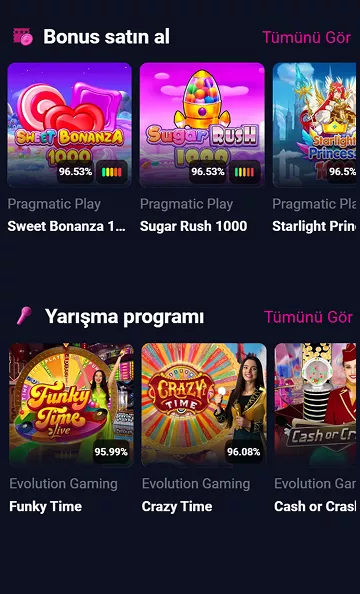ChinChin Casino ana sayfa arayüzü